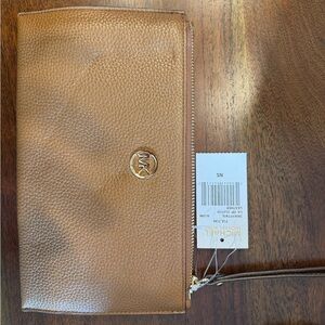 Michael Kors Tan Leather Pouch